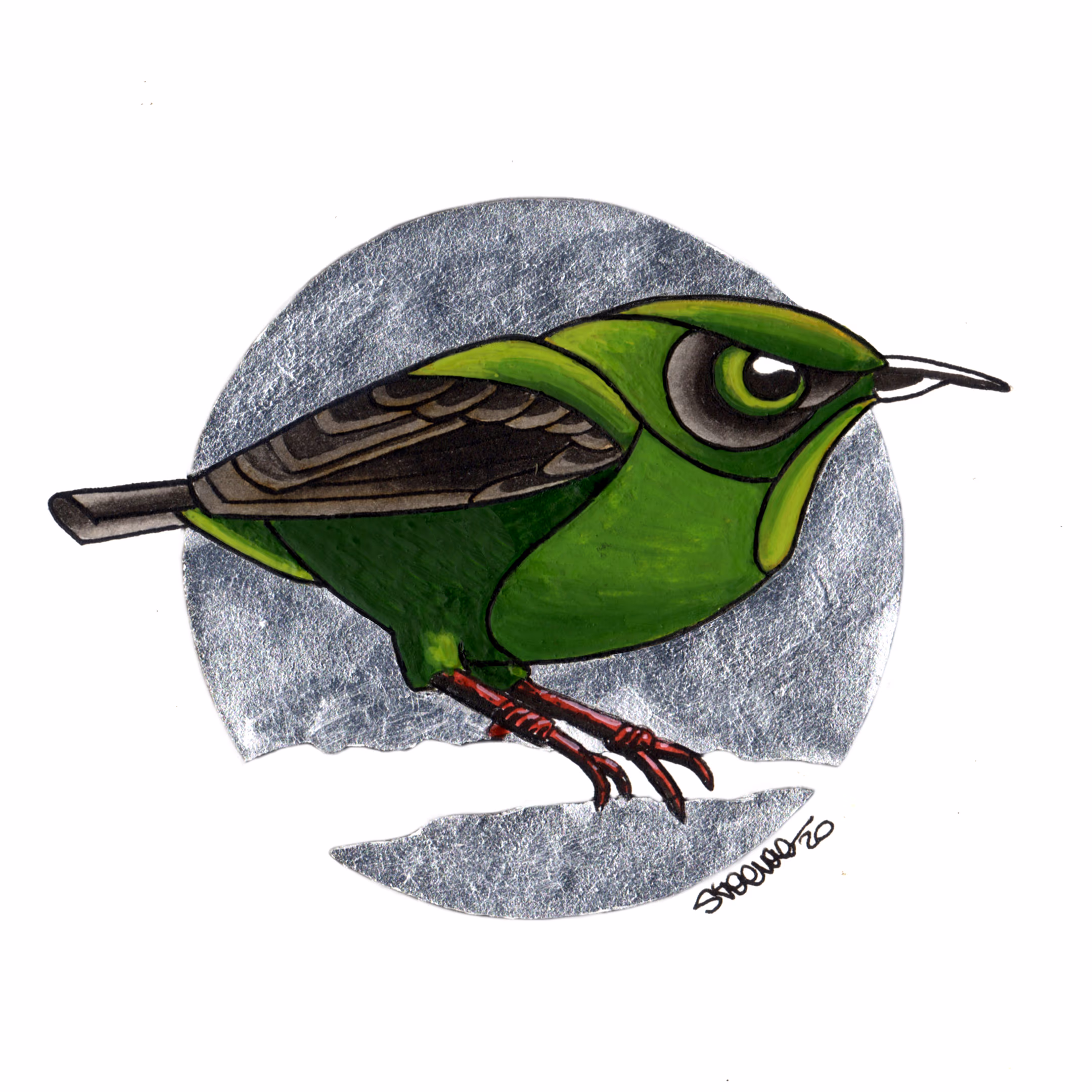 Bird on Silver | Honeycreeper