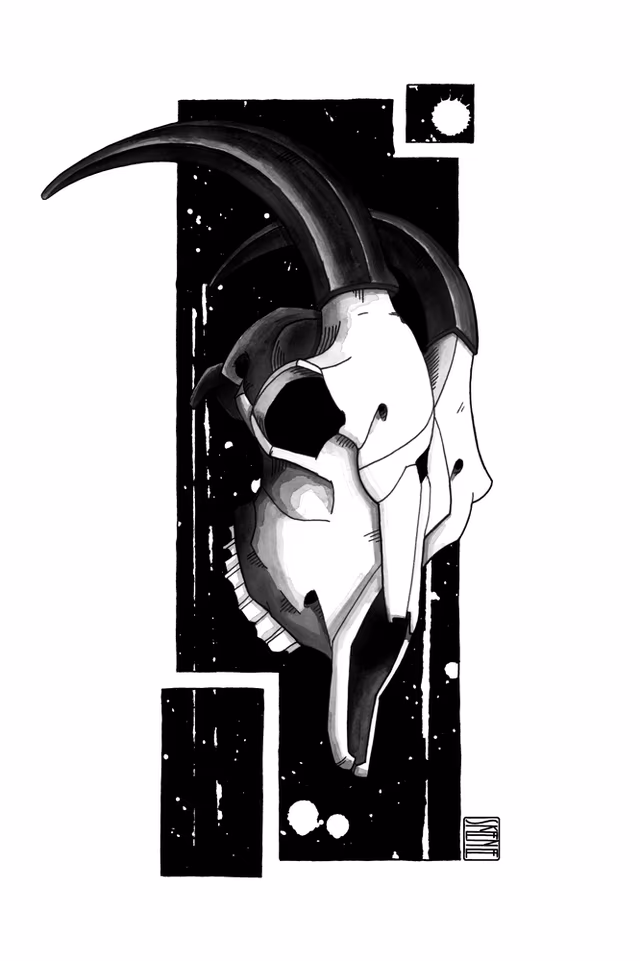 Goat Skull Study